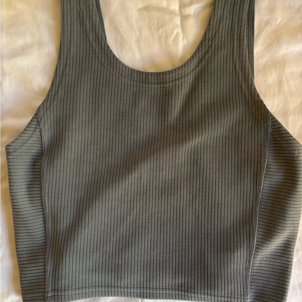 lululemon athletica Charcoal Ribbed Tank Top